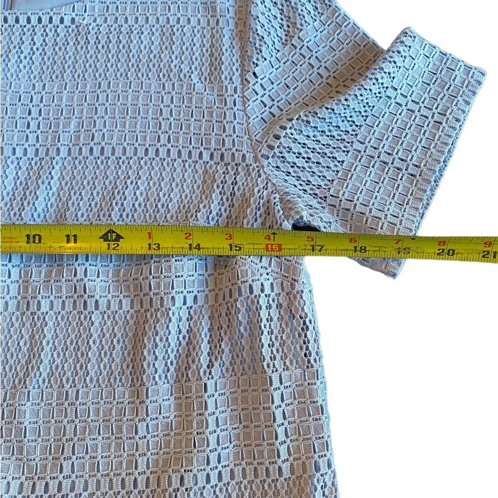 Banana Republic Light Lavender Peplum Short Sleeved Top with Fringe